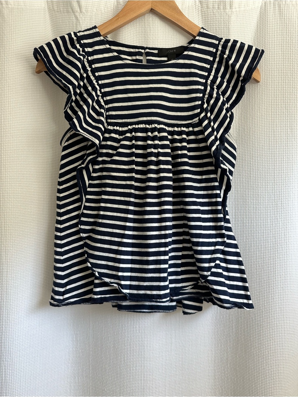 J. Crew Navy & White Striped Tee, XS